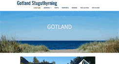 Desktop Screenshot of gotlandstuguthyrning.se